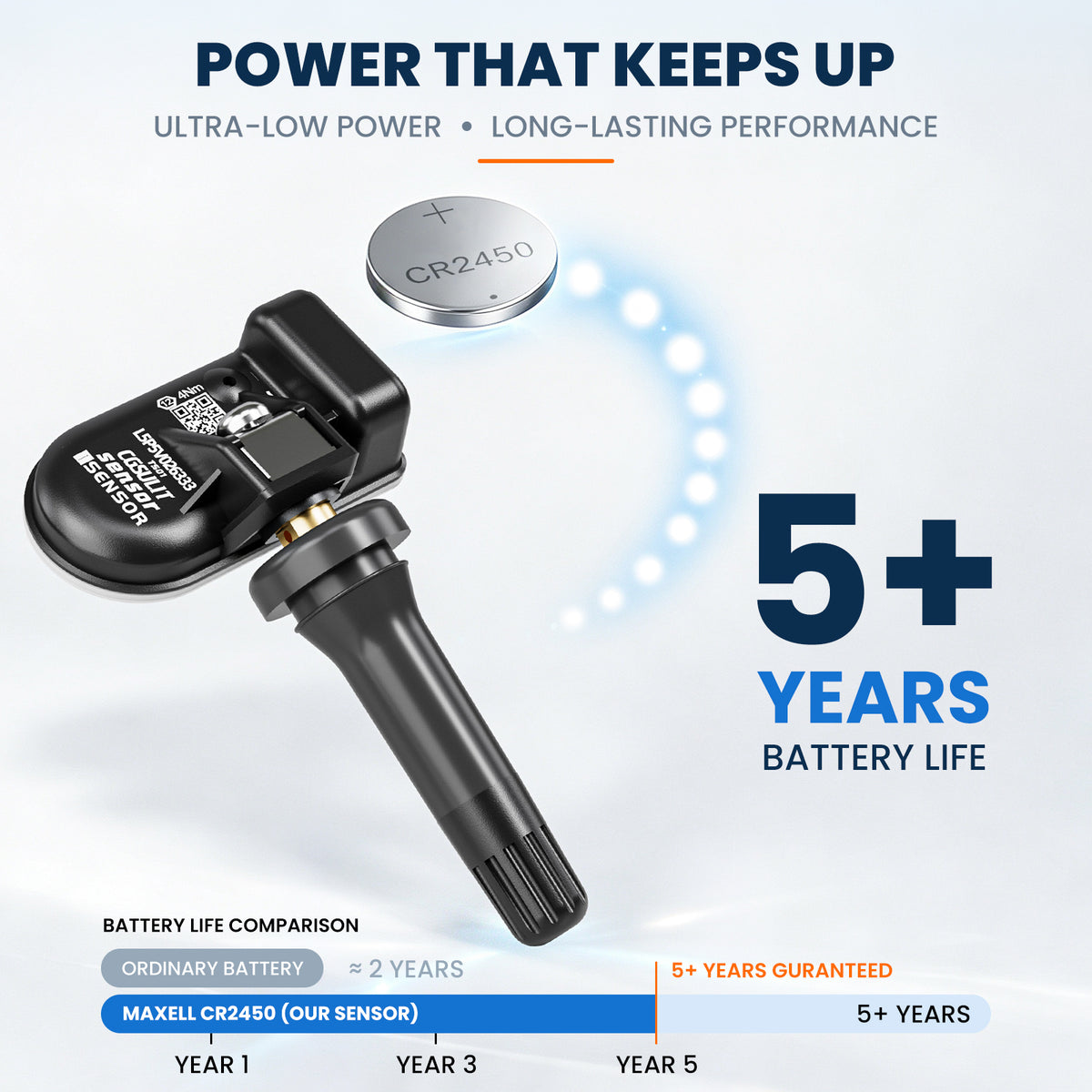 CGSULIT TS01 Universal Programmable TPMS Sensor Rubber Valve