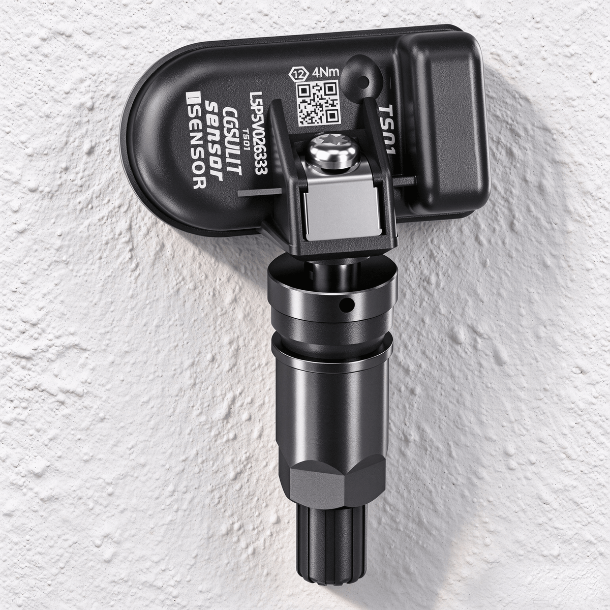 CGSULIT TS01 Universal Programmable TPMS Sensor Black Alloy Valve