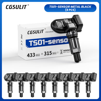 CGSULIT TS01 Universal Programmable TPMS Sensor Black Alloy Valve